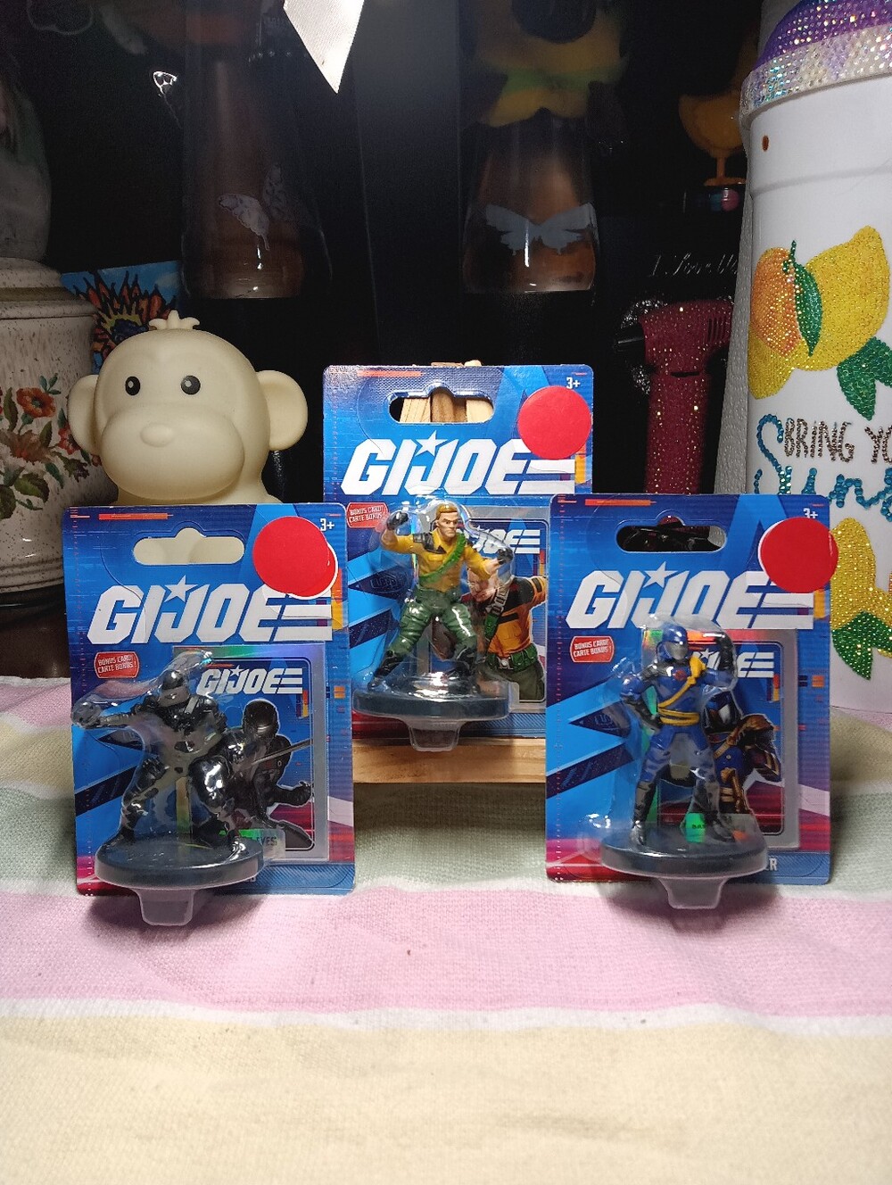 G.I. Joe Mini Figure Set Of 3-Cobra Commander Snake Eyes Duke